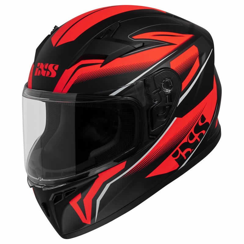 Integralhelm iXS136 2.0 Kids schwarz matt-rot